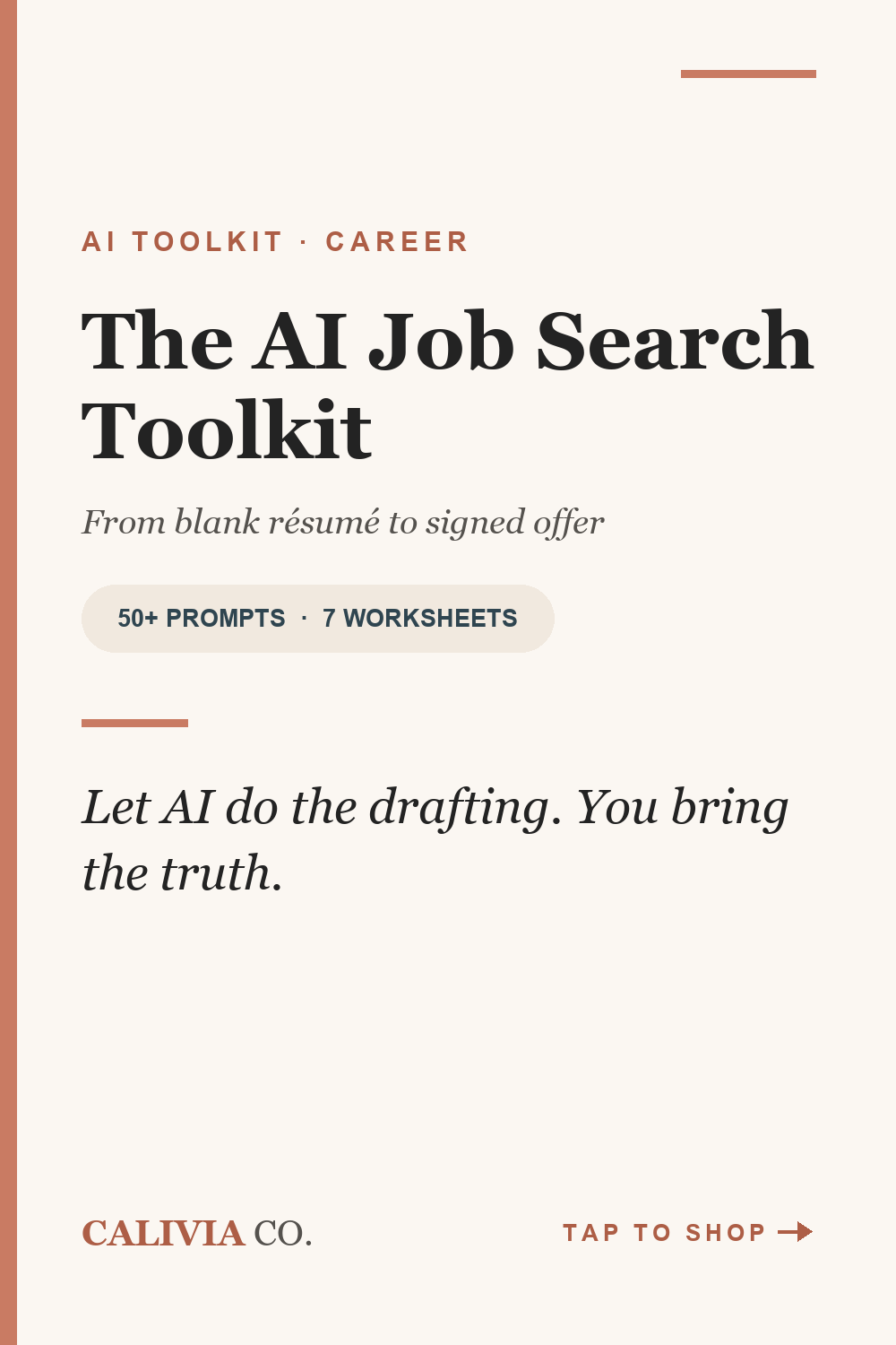 Pinterest pin for The AI Job Search Toolkit